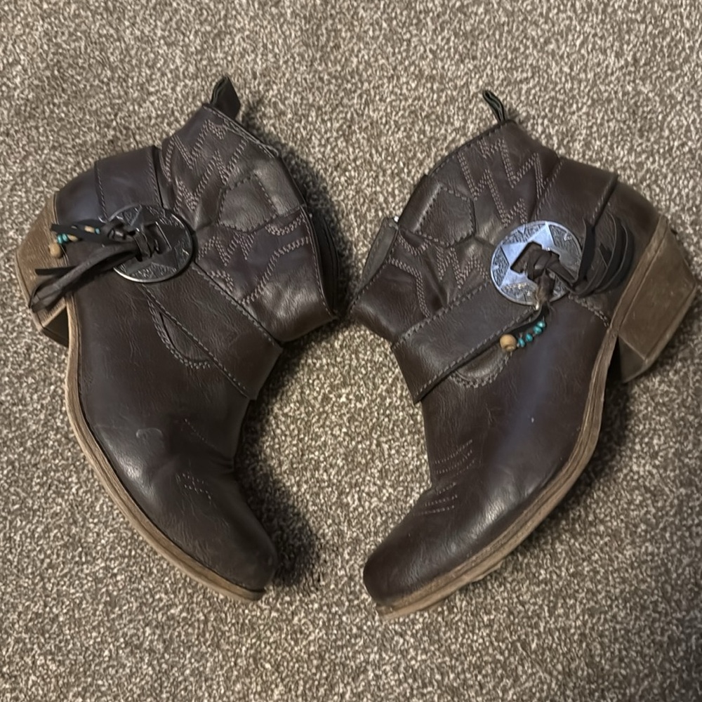 Big Buddha Brown Ankle Boots